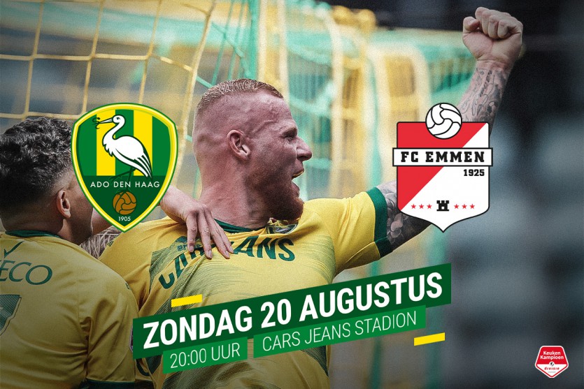 Alles over de wedstrijd ADO Den Haag - FC Emmen - ADO Den Haag