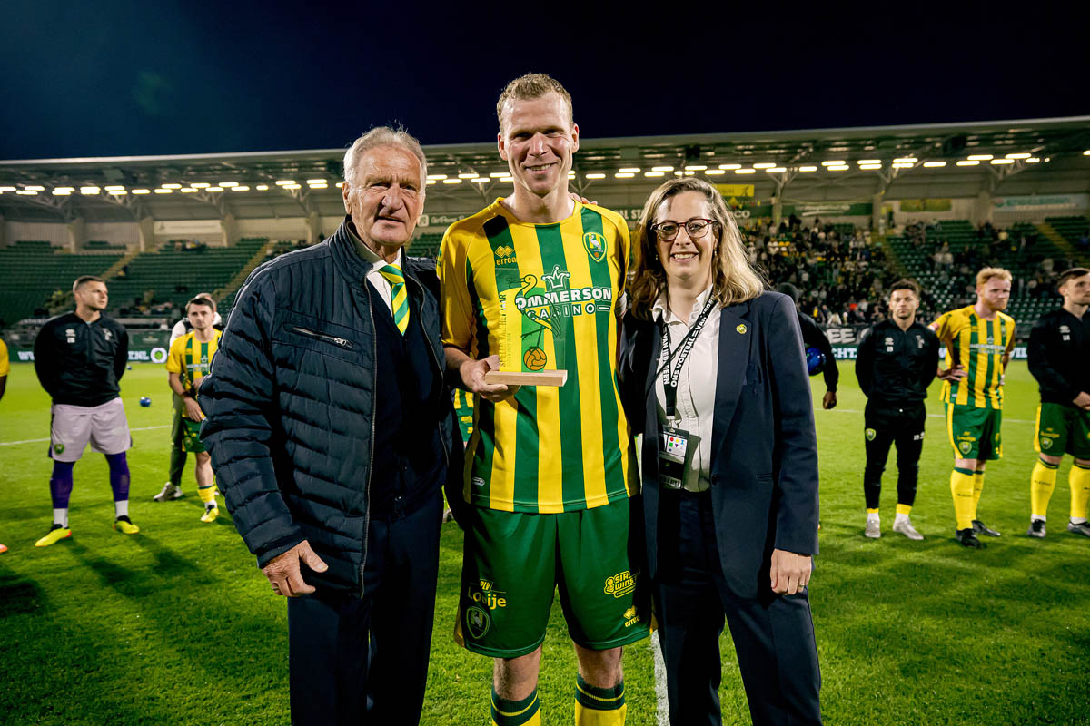 *Henk Veerman* of ADO Den Haag, *Natascha van Grinsven - Admiraal* of ADO Den Haag 