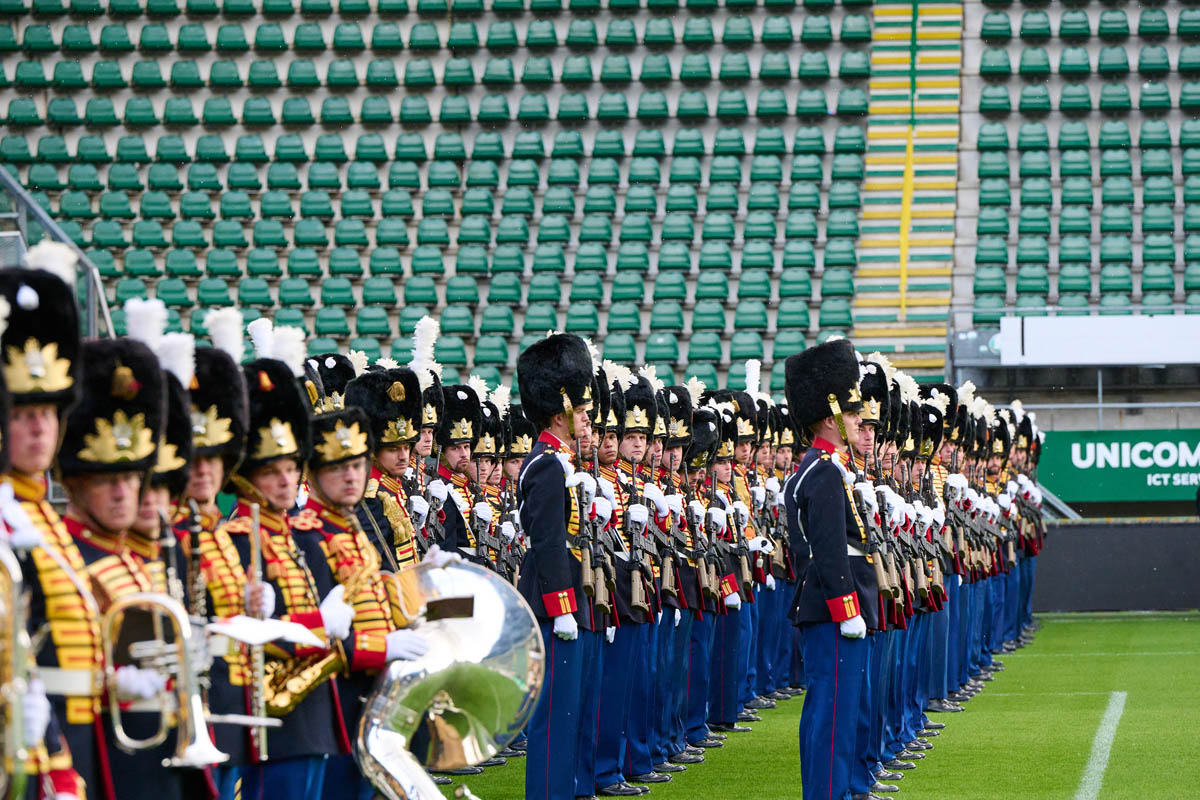 Den Haag, 16 september 2025Reportage van de ceremoniele taak van Defensie tijdens PrinsjesdagFoto: Ceremonie in het ADO stadion.