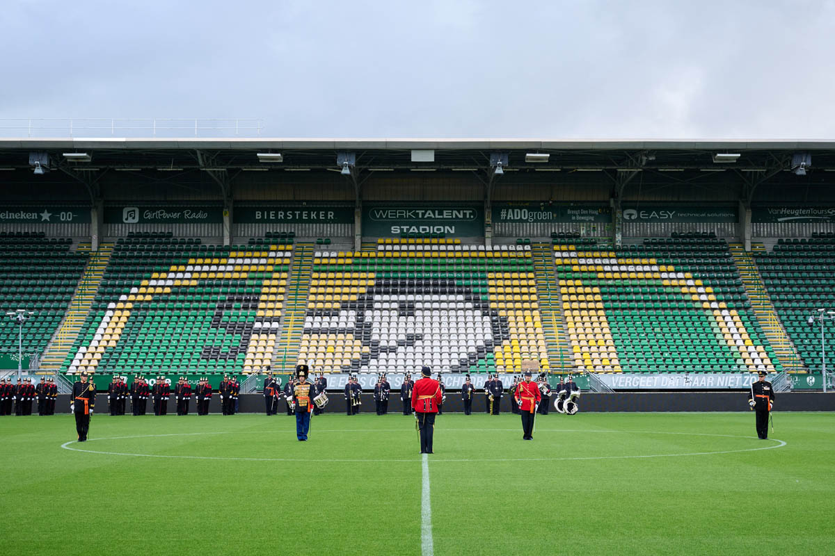 Den Haag, 16 september 2025Reportage van de ceremoniele taak van Defensie tijdens PrinsjesdagFoto: Ceremonie in het ADO stadion.