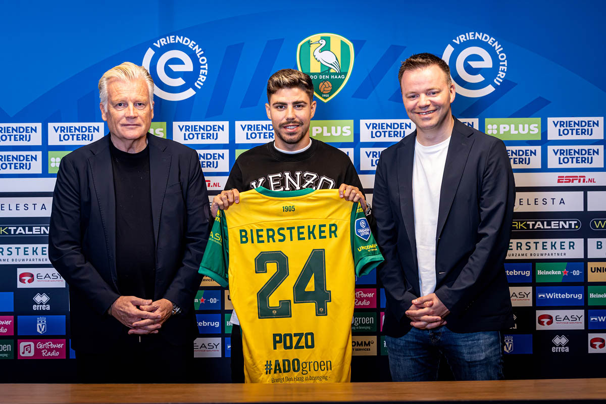 Presentatie *Alex Pozo* of ADO Den Haag